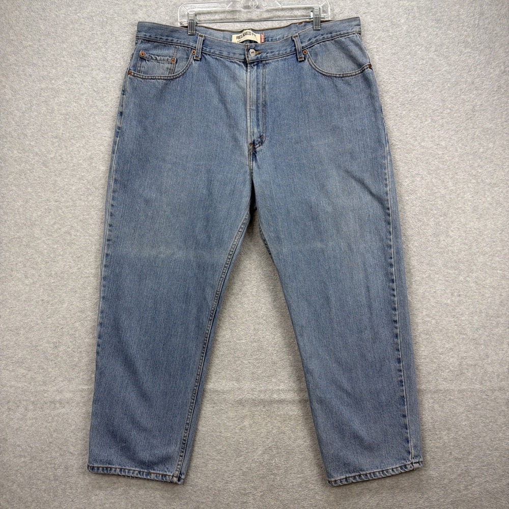 Vintage Levis 550‎ Jeans Mens 44x28* Light Blue Denim Pants Relaxed Baggy Y2K